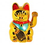 Maneki Nko - Lucky Cat Japonais Or 20 cm