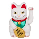 Maneki Nko - Lucky Cat Japonais blanc 20 cm