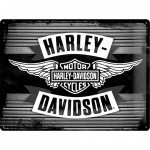 Plaque mtal Harley Davidson Garage en mtal 40 x 30 cm