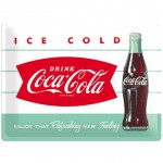 Grande plaque mtal Coca-Cola Ice Cold 40 x 30 cm