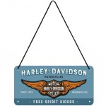 Plaque mtal  suspendre Harley Davidson free spirit riders
