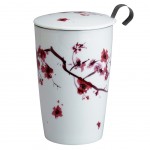 Tisanire Blossom en porcelaine avec infuseur mtal