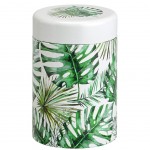 Boite  Th Jungle Feuilles en mtal - 7,5  x 11 cm - 125 grs