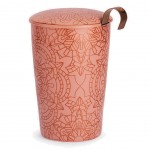 Tisanire Mandala Power en porcelaine avec infuseur mtal - Rose