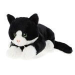 Peluche Chat noir et blanc Eco responsable