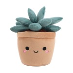 Peluche succulente bleue en pot Jardin botanique 14 cm
