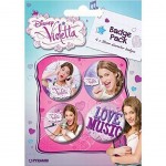 Badges Violetta Disney - Set de 4