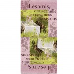 Essuie Main  Message Microfibre 70 x 35 cm : Les amis