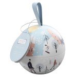 Bougie Nomade Boule de Nol  Flocons Givrs