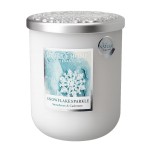 Bougie Heart and Home 75 heures  Flocons Givrs