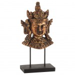 Bouddha en rsine Aspect Rouille - 34 cm