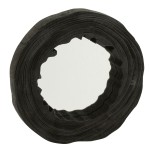 Miroir irrgulier en bois noir 40 cm