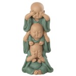 Figurine trois petits moines de la sagesse 16 cm