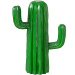 Cactus en rsine verte 28 cm