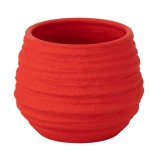 Cache pot rouge en cramique Fiesta 14 cm