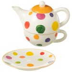 Thire goste en porcelaine  pois