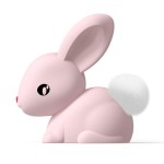 Veilleuse Cotton le Lapin rose  Fonctionne  piles