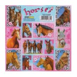 Planche de petits stickers bleu Chevaux