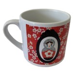 Mini mug Poupe russe liberty by Cbkreation