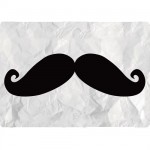 Tapis de souris Moustache sur papier froiss Cbkreation