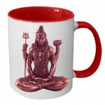Mug Shiva par Cbkreation fond rouge
