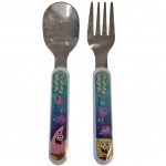 Set de 2 couverts en mtal Bob l'ponge