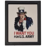 Magnet Mini Miroir Oncle Sam I want you for U.S army