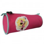 Trousse ronde rose Minnie avec papillon