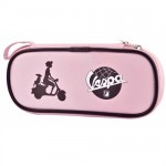 Trousse forme plumier Vespa rose