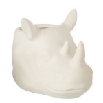 Cache pot en cramique blanc - Le Rhinocros