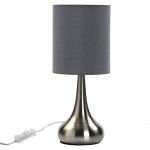 Lampe  poser Grise en Mtal - 34 cm