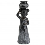 Figurine Fillette africaine porteuse d'eau - 25.5 cm
