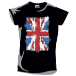T-shirt noir London Union Jack