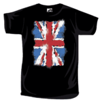T-shirt London Union Jack noir