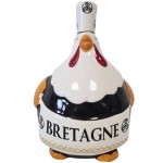 Tirelire en cramique Poule Bretonne - Noire