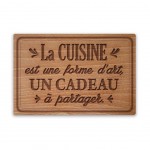 Planche  dcouper en verre La Cuisine 30 x 20 cm