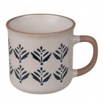 Mug blanc en Cramique  - Floral