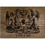 Plaque mtal Corsica 1755-1769 Cbkreation 30.5 x 20 cm