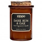 Bougie parfume Dark Rum et Oak par Zippo - Fabrique aux USA