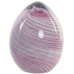 Presse papier en verre Spirale Rose