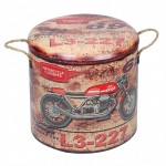 Pouf coffre de rangement Motorcycle 35 cm