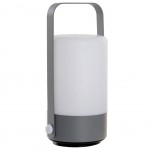 Lampe Led transportable Grise et Blanche 19 cm