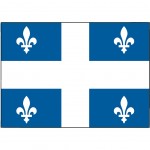 Plaque mtal Quebec - 30.5 x 20 cm