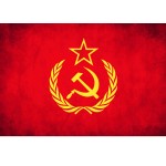 Plaque mtal Urss - 30.5 x 20 cm