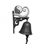 Cloche Murale Yin et Yang en Fonte 14 cm