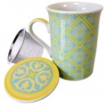 Tisanire Kalmar en porcelaine avec infuseur mtal
