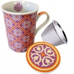 Tisanire Kalmar en porcelaine avec infuseur mtal