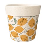 Cache Pot en Fibre de Bambou - citrons