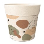 Cache Pot en Fibre de Bambou - Visage