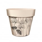 Cache Pot en Fibre de Bambou - Fleurs de Ginkgo - 8.5 cm
